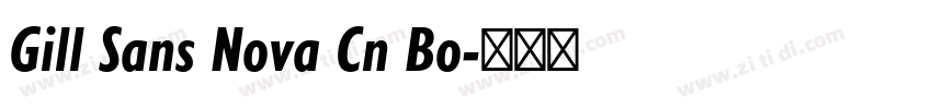 Gill Sans Nova Cn Bo字体转换